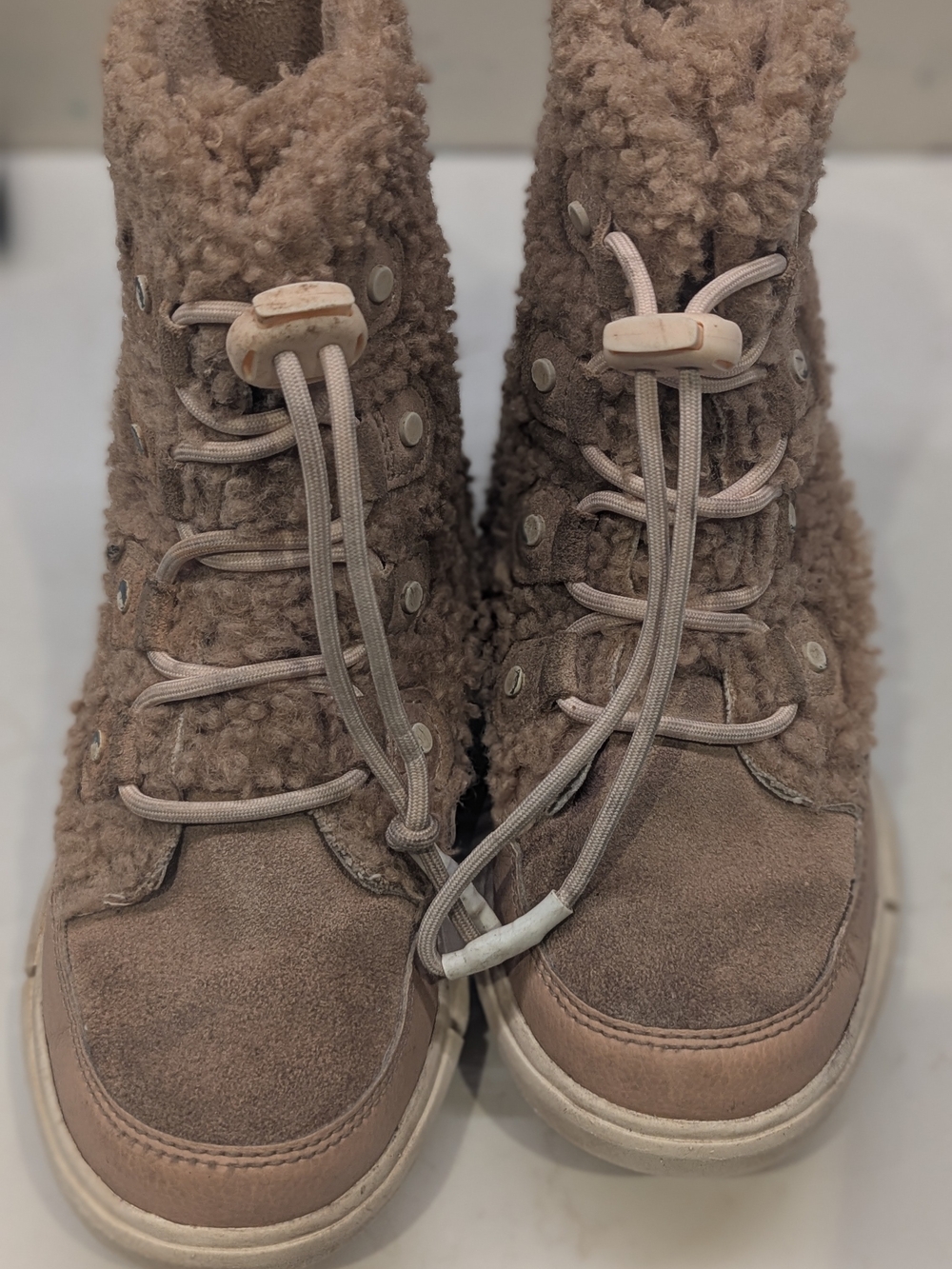 Sorel Girls Cozy Sherpa Boots - Taupe